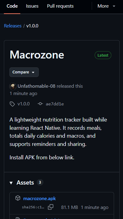 Macrozone Github Release
