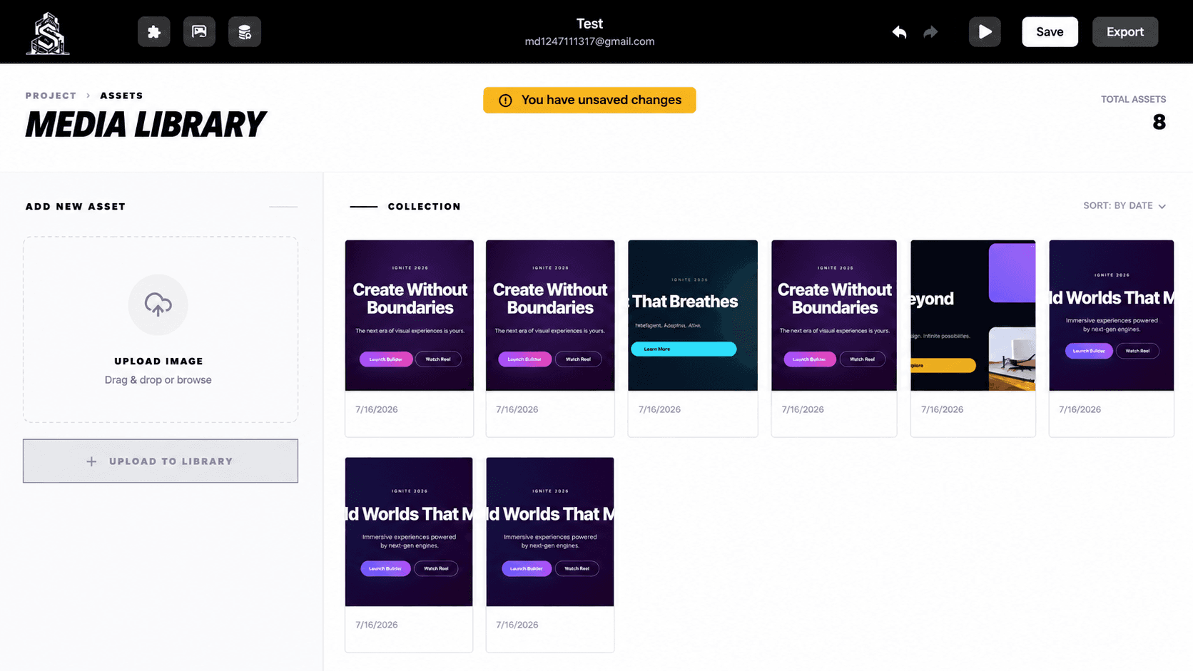 Sable Build project media library