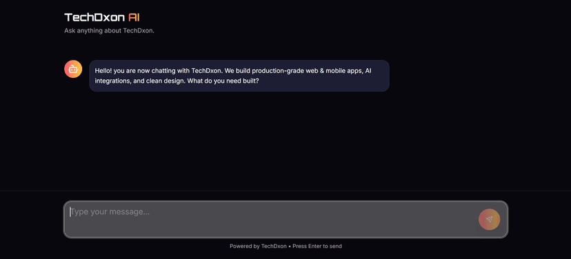 Rag Agent (AI Chatbot) project preview